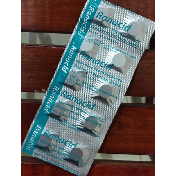 Ranacid 10 Tablet Kunyah / Obat Kembung / Asam Lambung / Maag