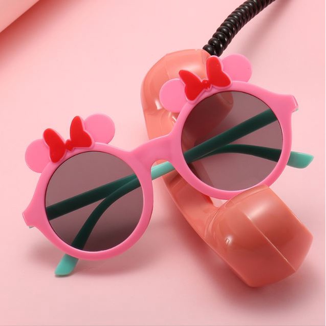 YSM Kacamata Anak Fashion Motif Pita Kacamata Anak Motif Bunga Matahari Kacamata Hitam High Quality Kids Sunglasses Kaca Mata Murah Import-3
