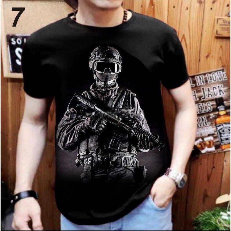 NEL-KAOS PRIA/MAOS COWOK DISTRO T-SHIRT KAOS SNIPER 7