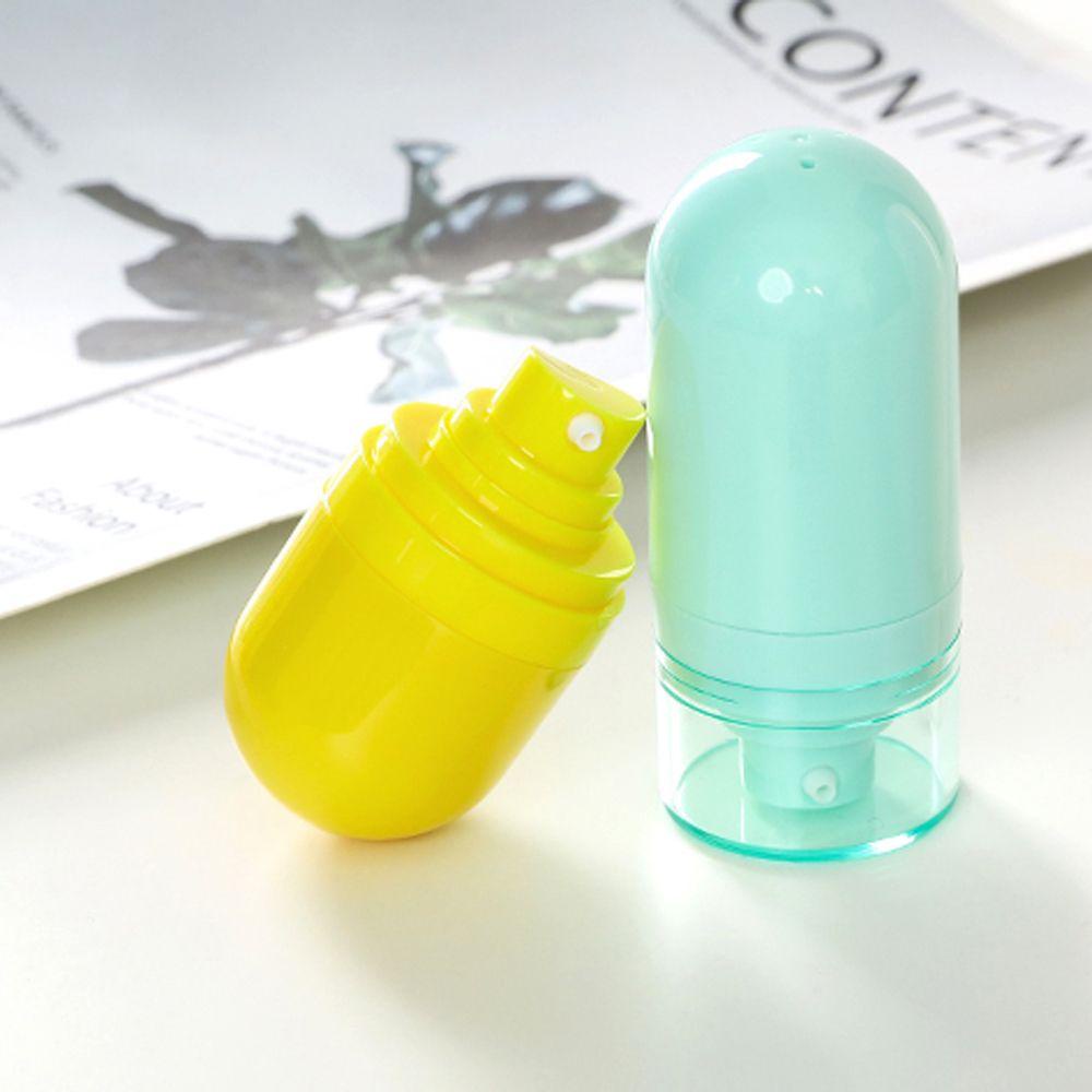 Rebuy Lotion Vacuum Bottle Portable 15ml 30ml 50ml Wadah Penyimpanan Shampoo Gel Sample Shower Gel Wadah Kosmetik