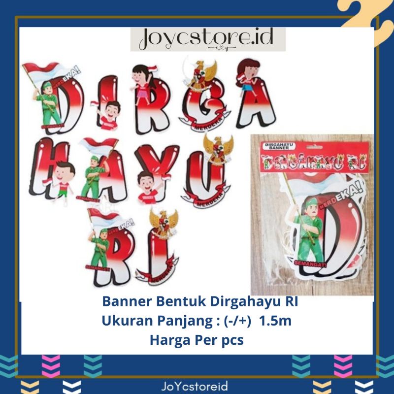 Banner Dirgahayu RI | Backdrop Dirgahayu RI | Rangkaian Dirgahayu RI | Tulisan Dirgahayu RI