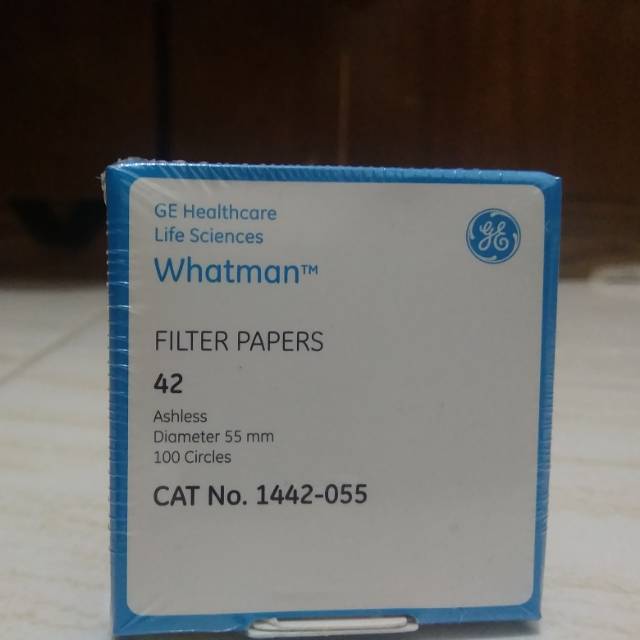 Jual Kertas Saring Whatman Whatman Filter Paper Kertas Saring Grade 42 55mm Indonesiashopee 2969