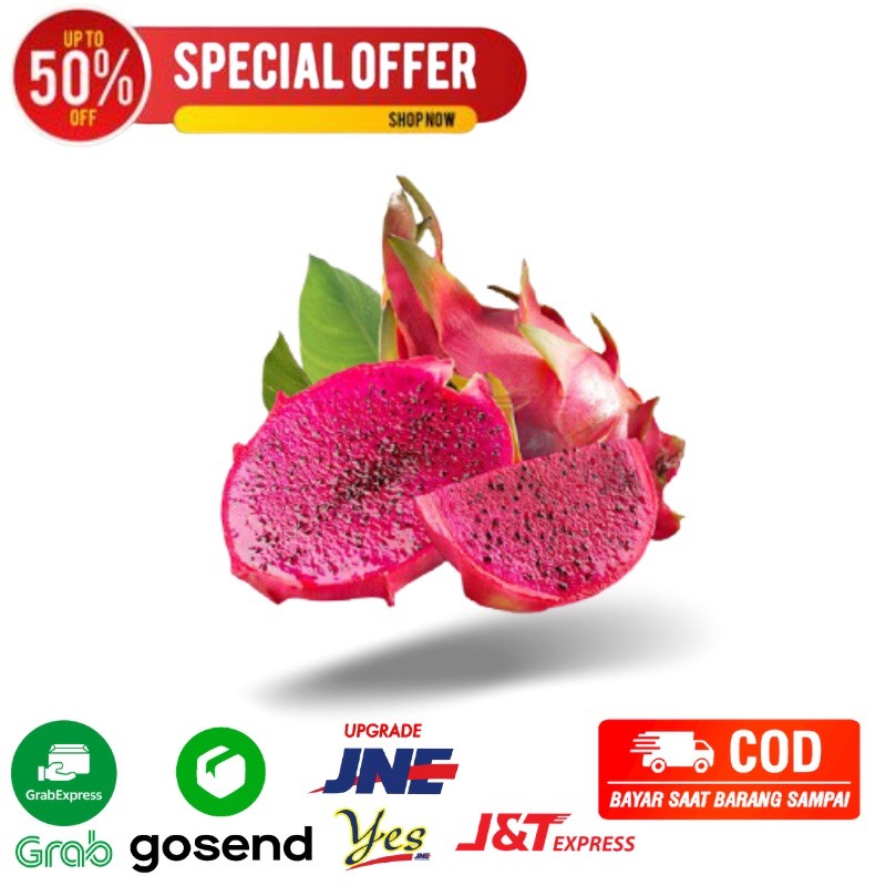 

Buah Buahan Naga Merah per 1 kg segar Bandung