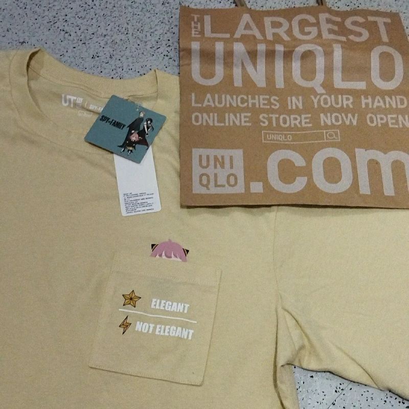 UNIQLO X SPYxFAMILY SPY X FAMILY YELLOW KUNING ANYA L