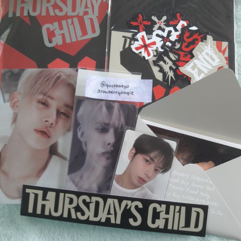 [ready] txt album thursday child fullset unsealed pc taehyun lenti yeonjun postcard minisode 2 no po
