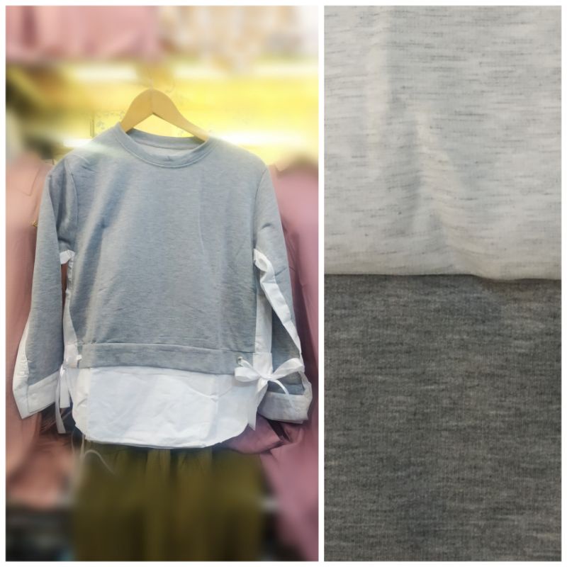 OBRAL SALE ATASAN KAOS POLOS REMAJA WANITA KAOMBINASI KATUN PEREMPUAN CEWEK LENGAN PANJANG IMPORT