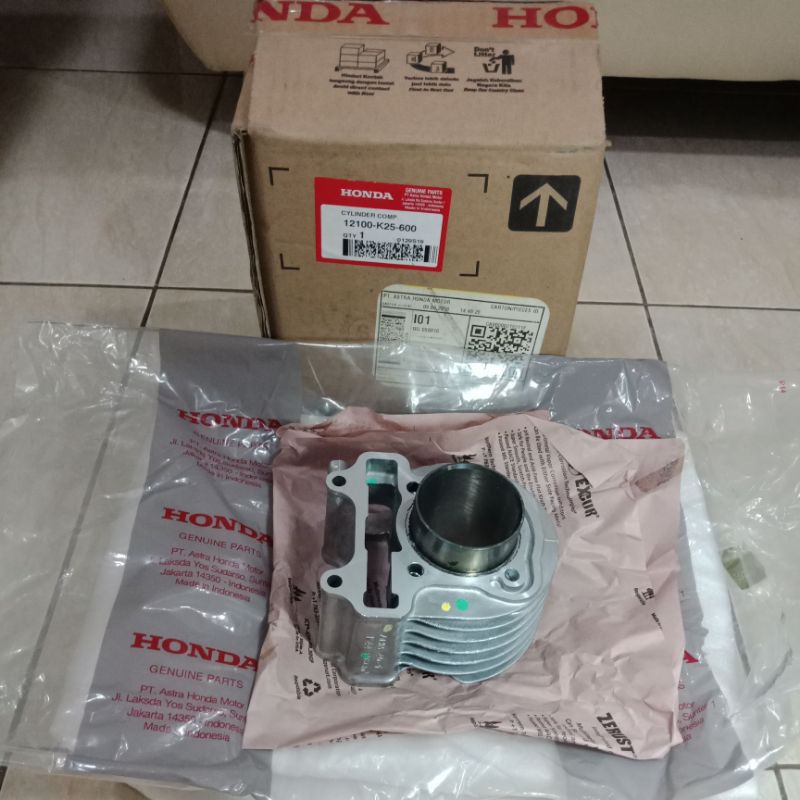 BLOCK BLOK SEHER CYLINDER BORING K25 BEAT SCOOPY FI ESP VARIO 110 ESP ORIGINAL ORI 12100-K25-600 ORI