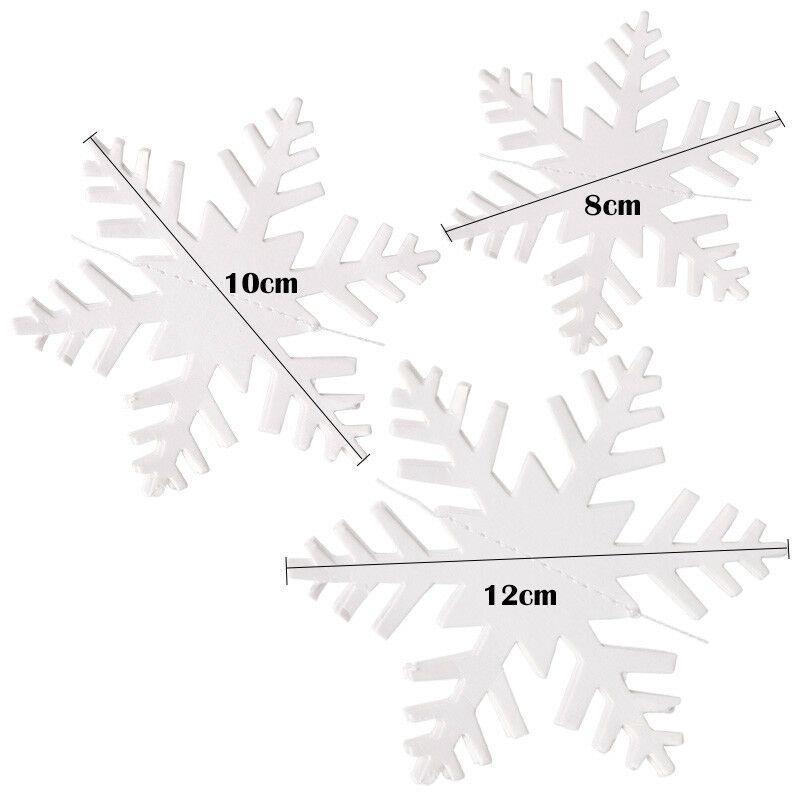 1pc Snowflake Ornaments Decoration With A Length Of About 3M  White Paper  For Xmas House Decoration