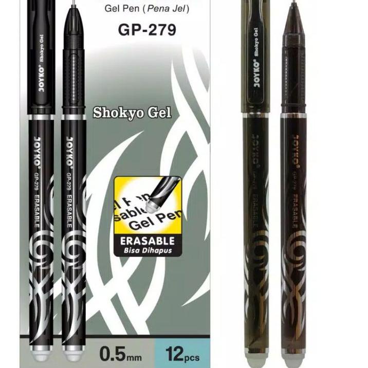 

Banyak Dipakai.. Joyko gel pen erasable bisa dihapus GP 279 SATUAN HITAM