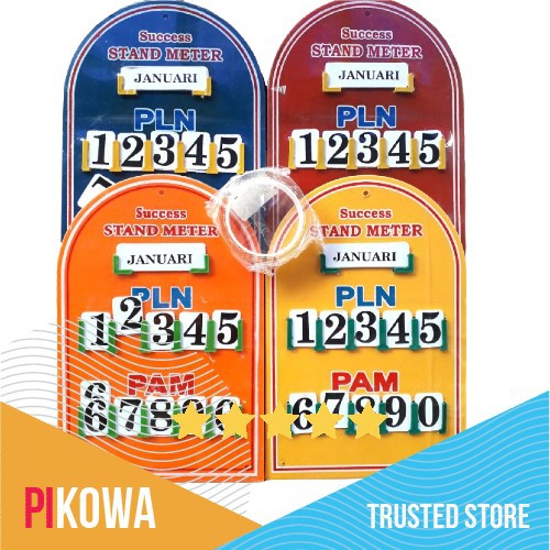 Papan Plang Meter Air PAM PLN Listrik rumah komplek kontrakan - Papan(saja)