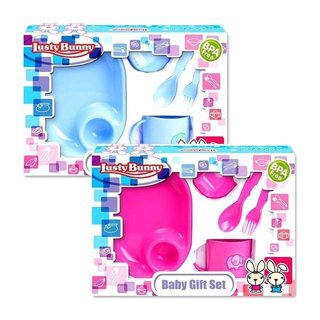 Lusty Bunny Feeding Set isi 5pc 1417 perlengkapan makan bayi