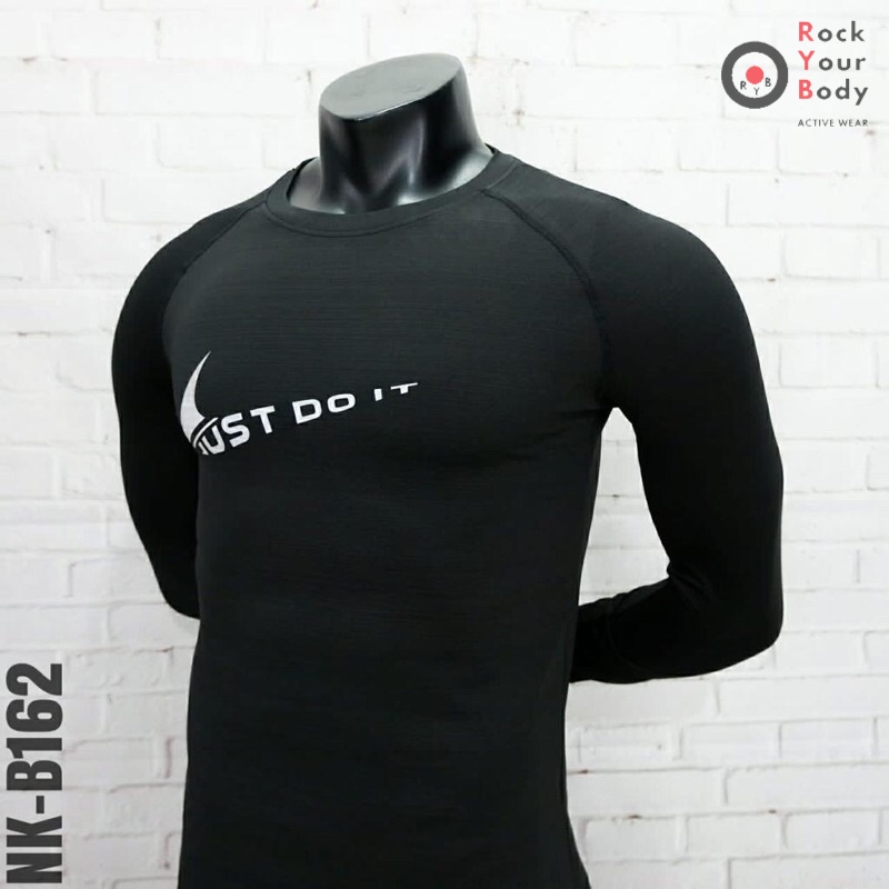 Long Sleeve Kaos Lengan Panjang NIKE 162 PREMIUM Cowok Pria Male