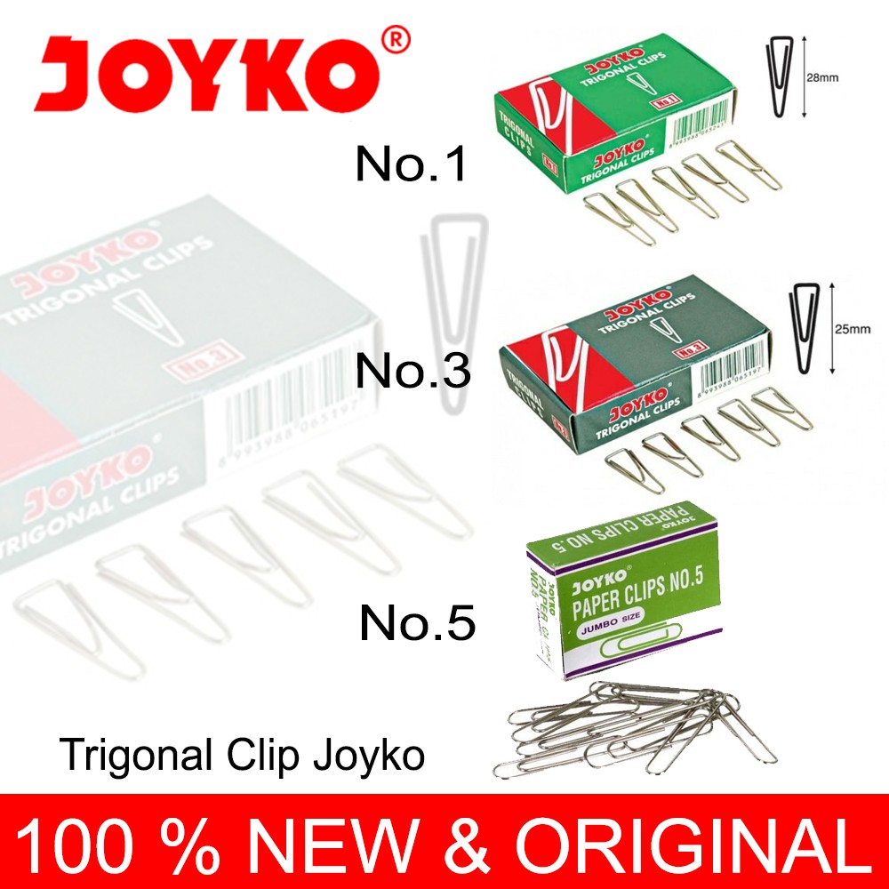 

Trigonal Clip Joyko / klip kertas Joyko
