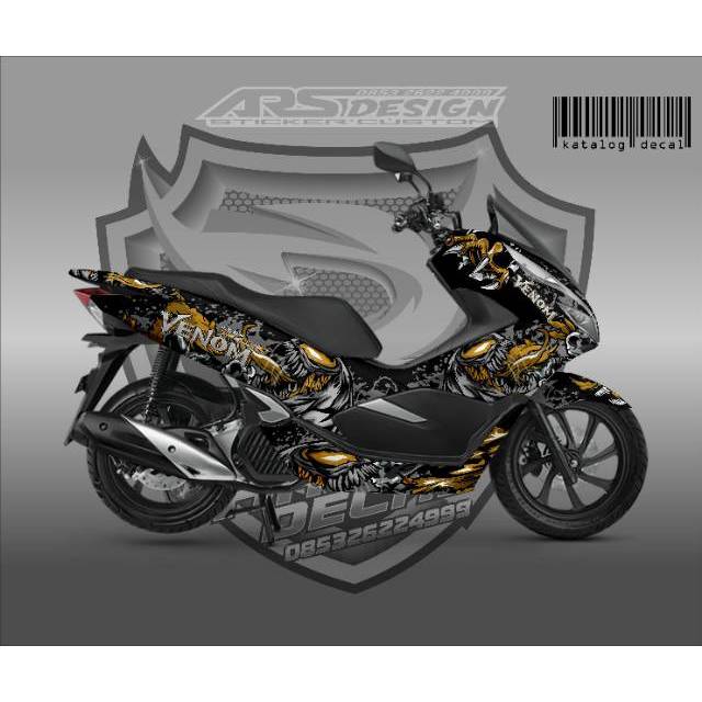 Sticker Decal Honda PCX 150 Fullbody Decal Stiker PCX 150 Desain Venom