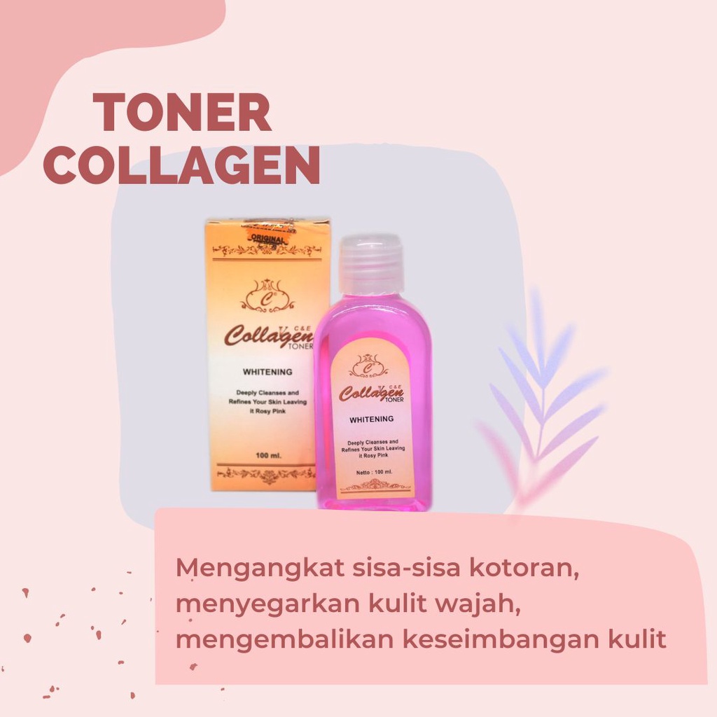 Collagen 1 Paket Pemutih Lengkap Asli Original BPOM - 4 in 1 - Paket Skincare Termurah Collagen - Sabun - Cream Siang