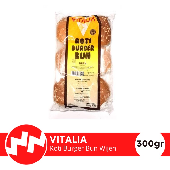 

Vitalia Roti Burger Bun Wijen isi 6