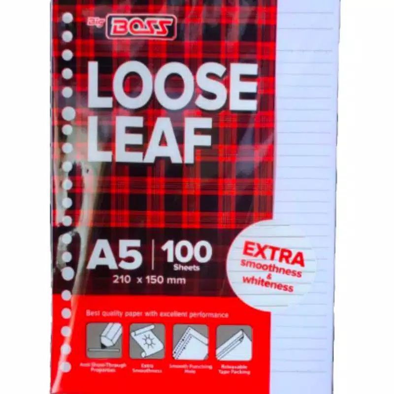 

Buku Big Boss Loose leaf A5 100 sheets 210 x 150 mm Original