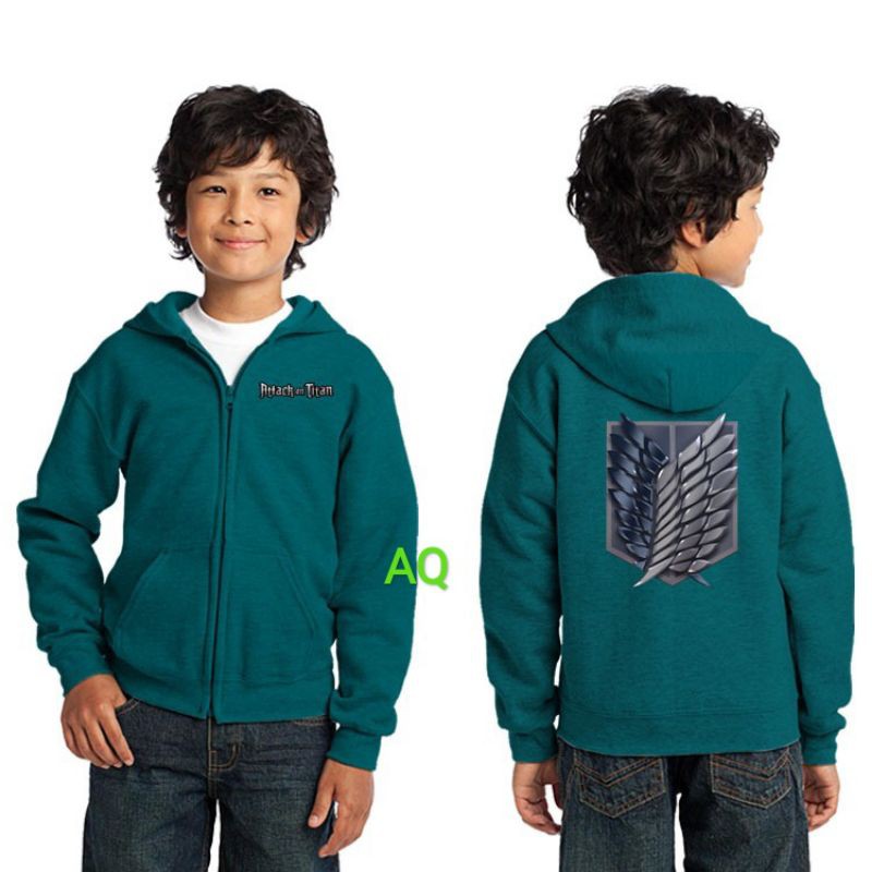 Jaket Anak Attack On Titan Hoodie Zipper Attack On Titan