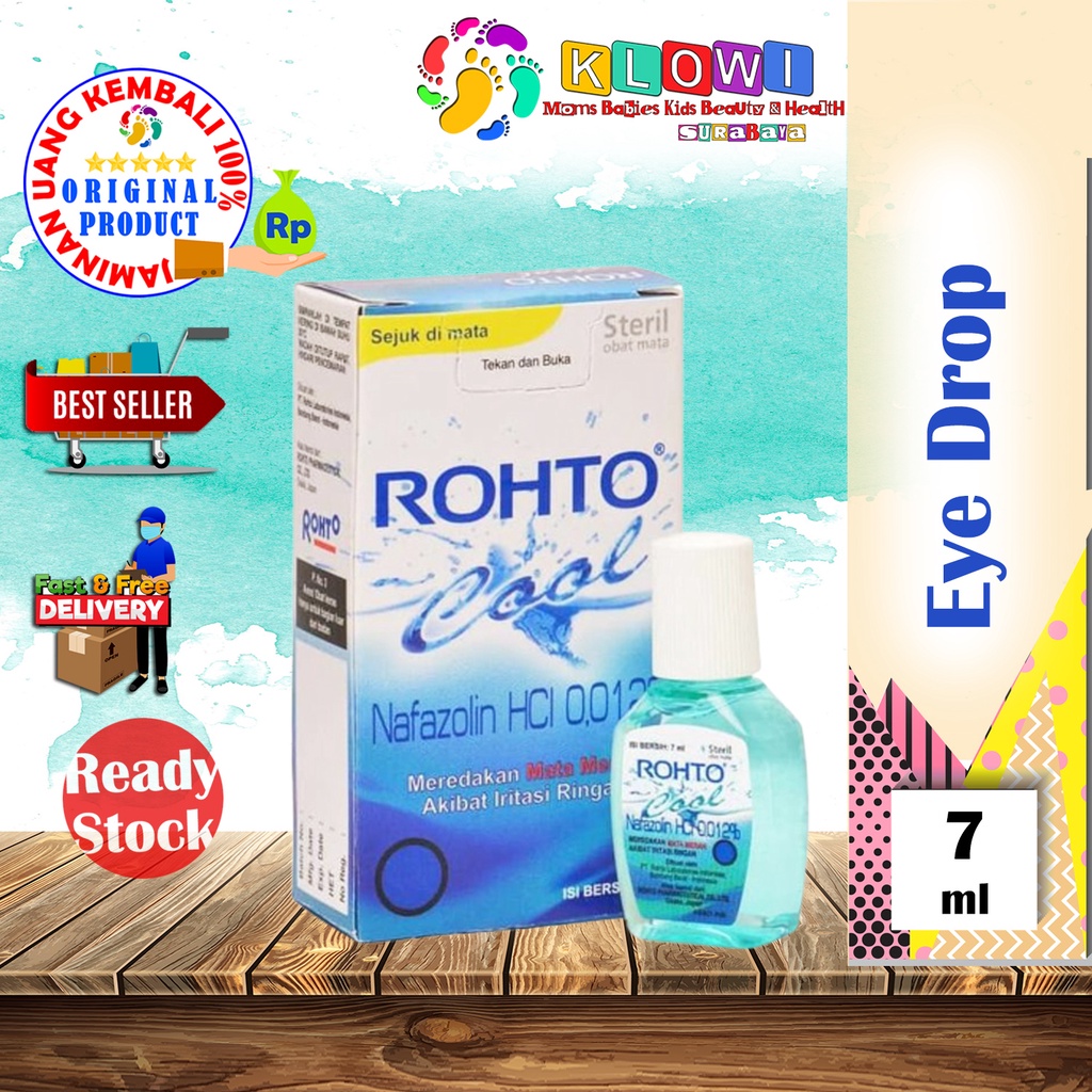 ROHTO COOL 7 ML / MATA MERAH / MATA IRITASI / EYE DROP / MENYEGARKAN MATA / Rohto