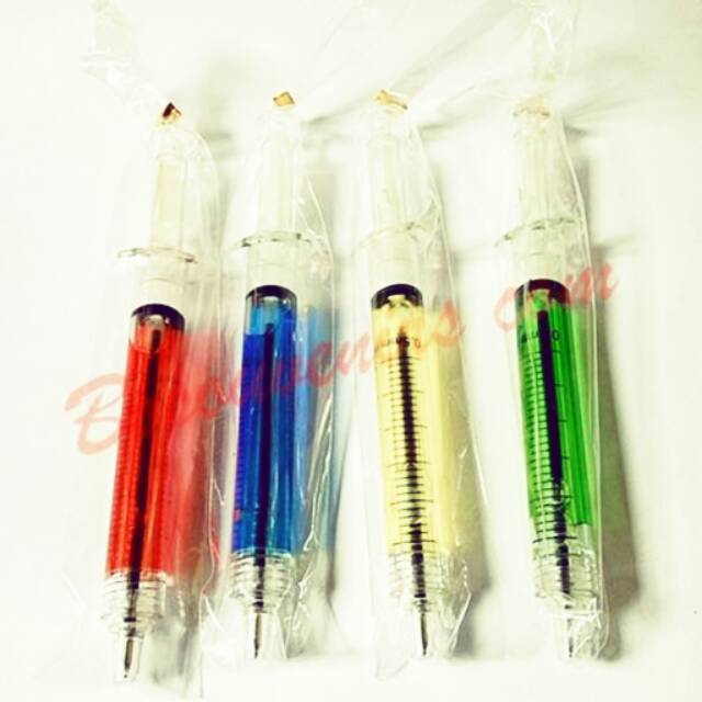 

Souvenir pulpen model suntikan souvenir unik and murah