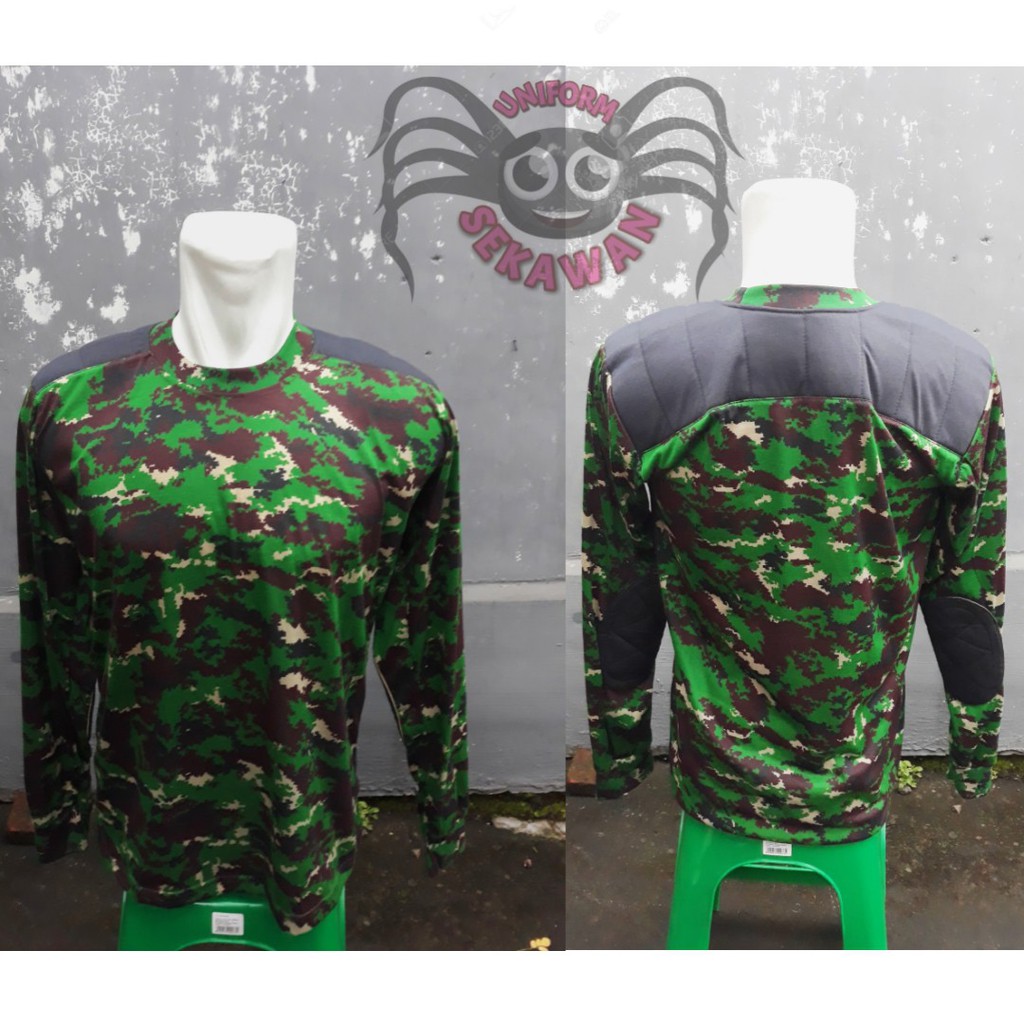 Kaos Loreng NKRI Lapangan Kaos Panjang Loreng TNI