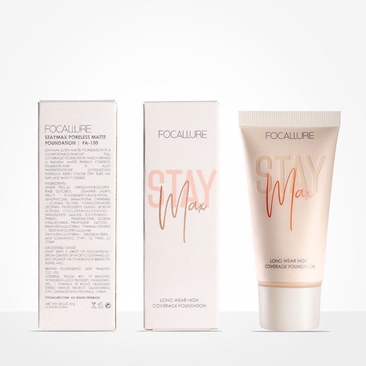 (READY &amp; ORI) Focallure Staymax Poreless Matte Foundation FA150 FA 150 alas bedak stay max waterproof