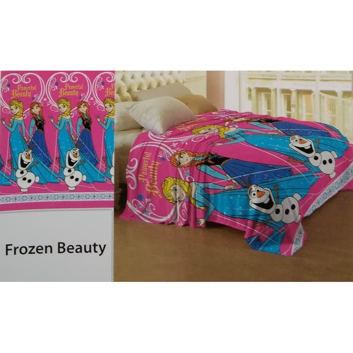 SELIMUT LADY ROSE FROZEN BEAUTY BLANKET OLAF QUEEN ELSA PRINCESS ANNA