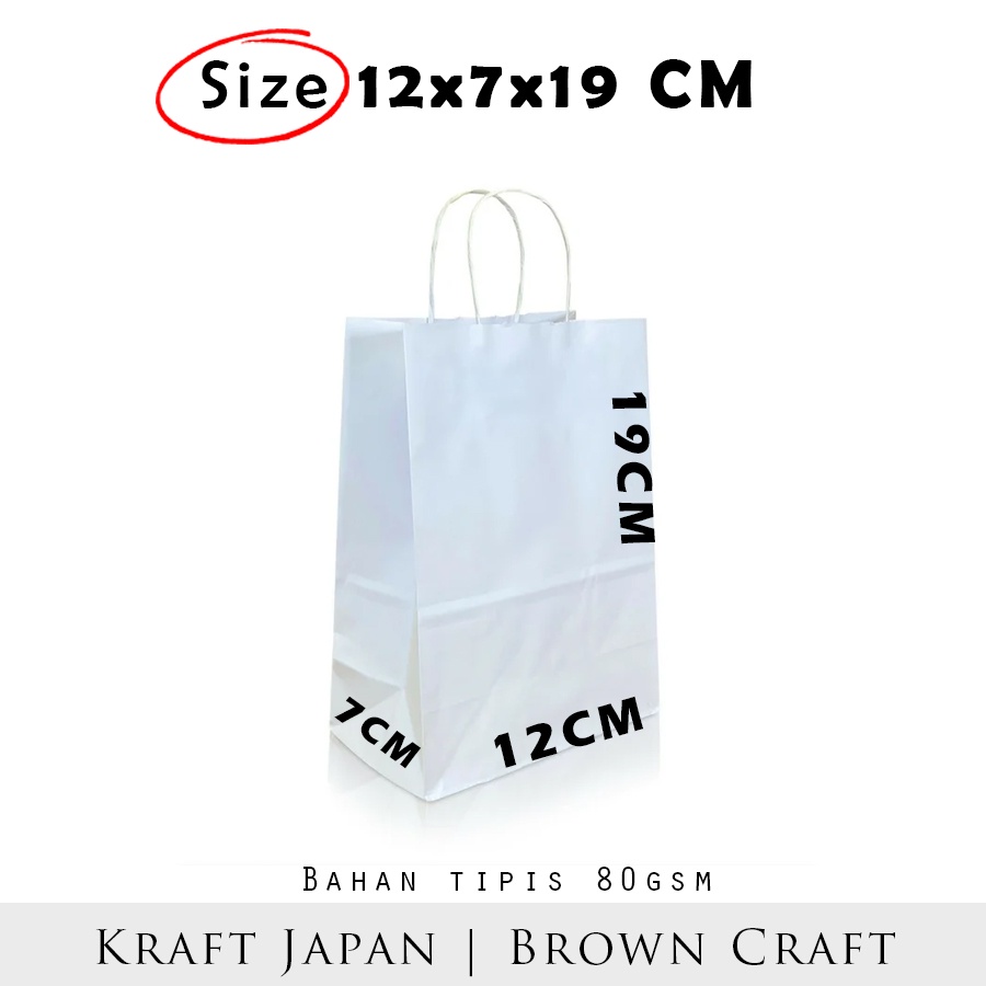 

Paper bag kado mini putih 11x7x19 cm / Paper bag polos warna putih packaging online shop / Papper bag tali kertas / Paperbag packing olshop murah