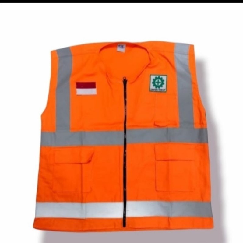 ROMPI SAFETY ANEKA WARNA  BAHAN KAIN DRILL BERLOGO