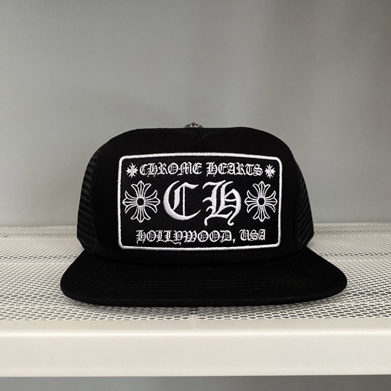 Topi Chrome Hearts Hollywood USA (tag ori) Hitam