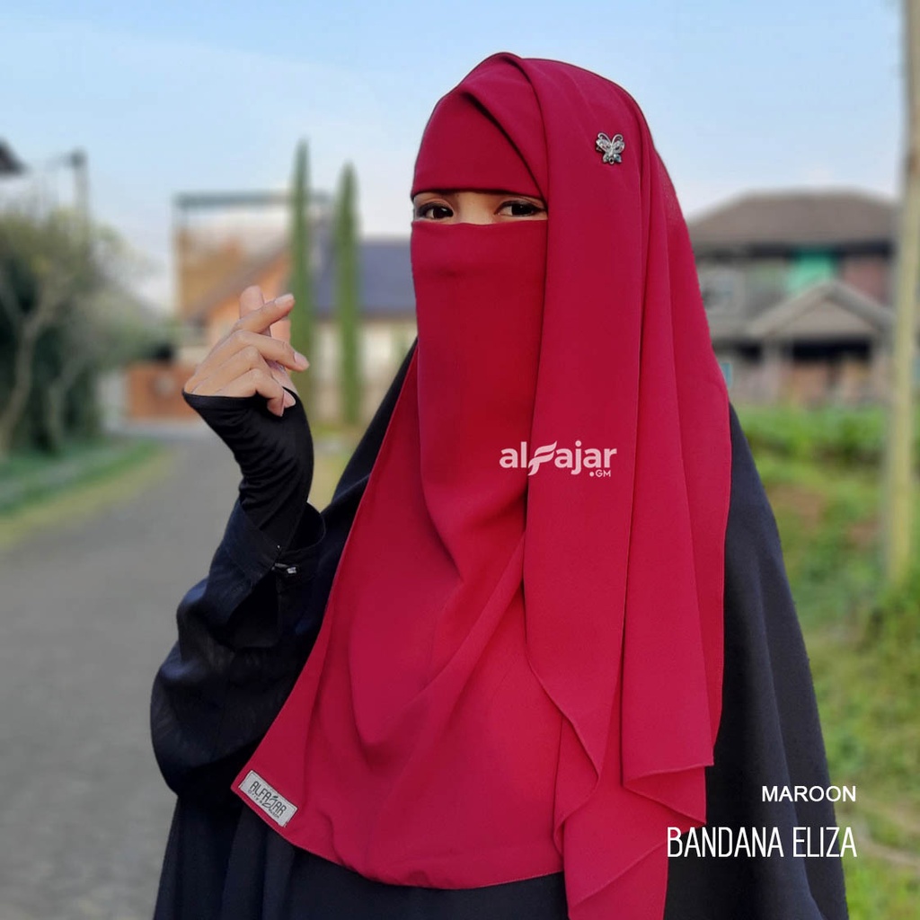 CADAR NIQOB BANDANA Dua Layer Sifon Ceruty Eliza by Alfajar