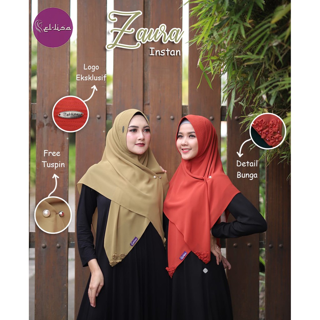Hijab El-Lisa Zaura Instan
