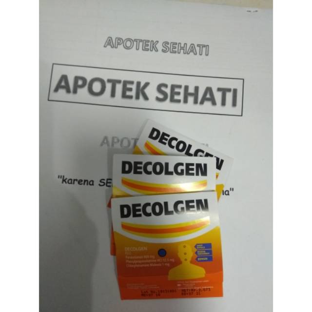 PROMO MURAH DECOLGEN ISI 4 TABLET OBAT BATUK DAN FLU