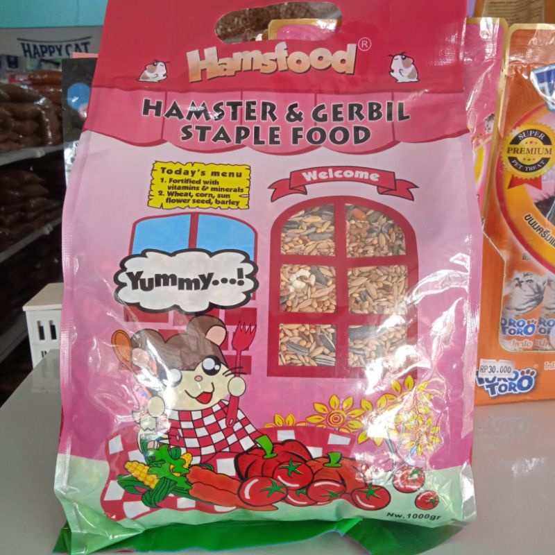 Hamsfood Makanan Hamster &amp; Gerbil Food 1 kg