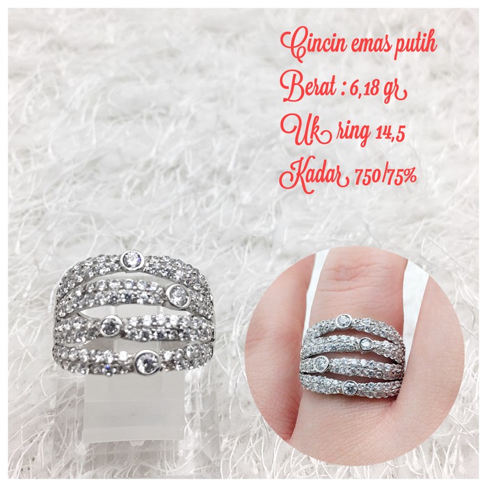 cincin emas putih