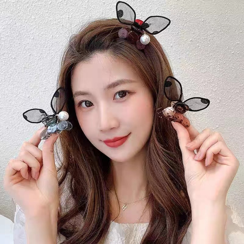 (Hello Girl)F57 INS Korean Kupu Acrylic Hair Claw Clip girl Women Fashion  Hairpin