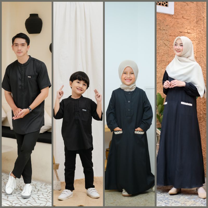 Kemta KEMEJA KURTA PENDEK kemeja Alaris kemeja koko kurta premium koko couple family set