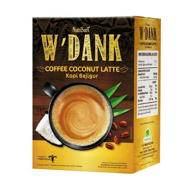 Nutrisari W'dank Kopi Bajigur Minuman Bubuk [4 Sachet]