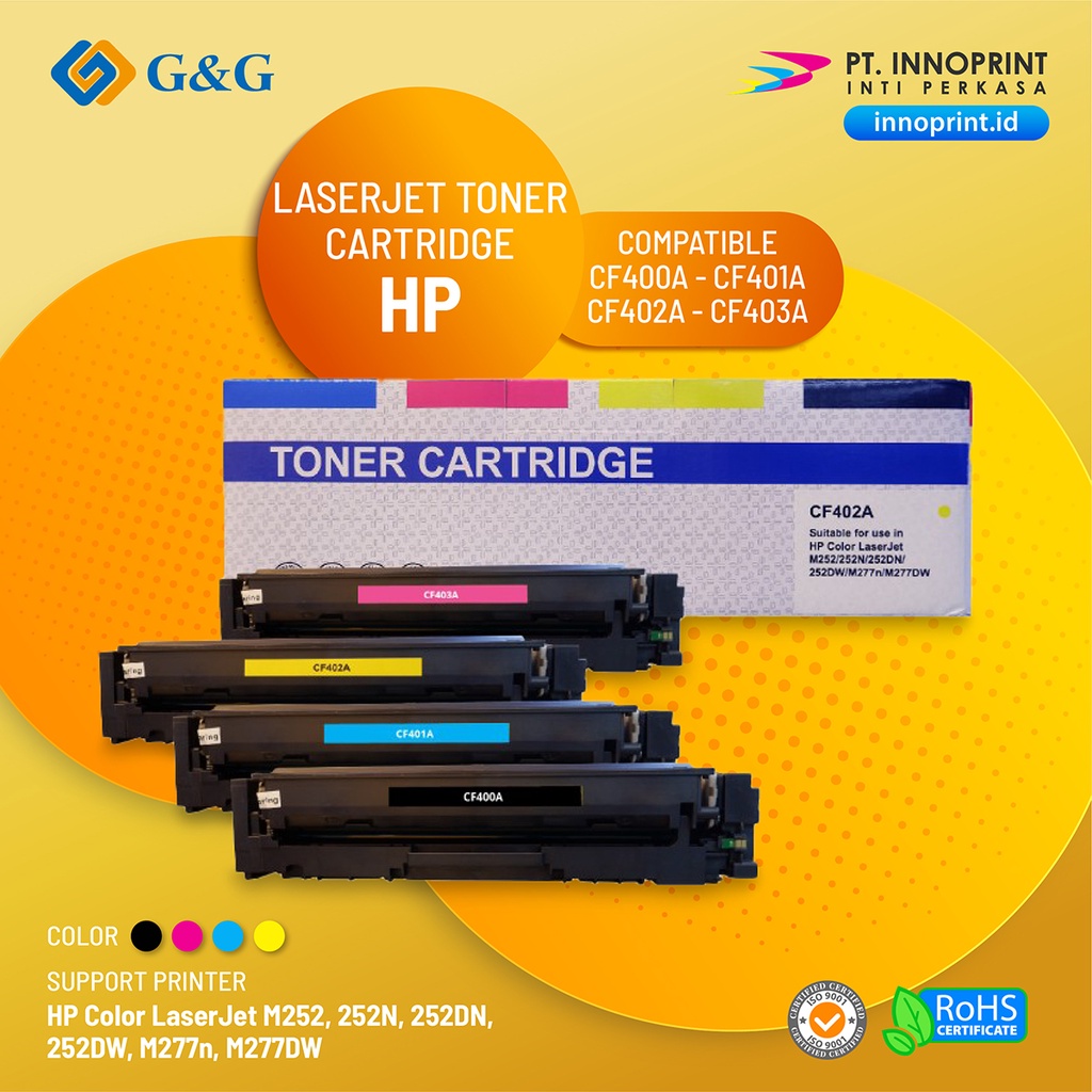 Compatible HP 201 A ( CF400 -3A ) Support HP Color LJ Pro M252,252N,252DN,252DW,M277n,M277DW