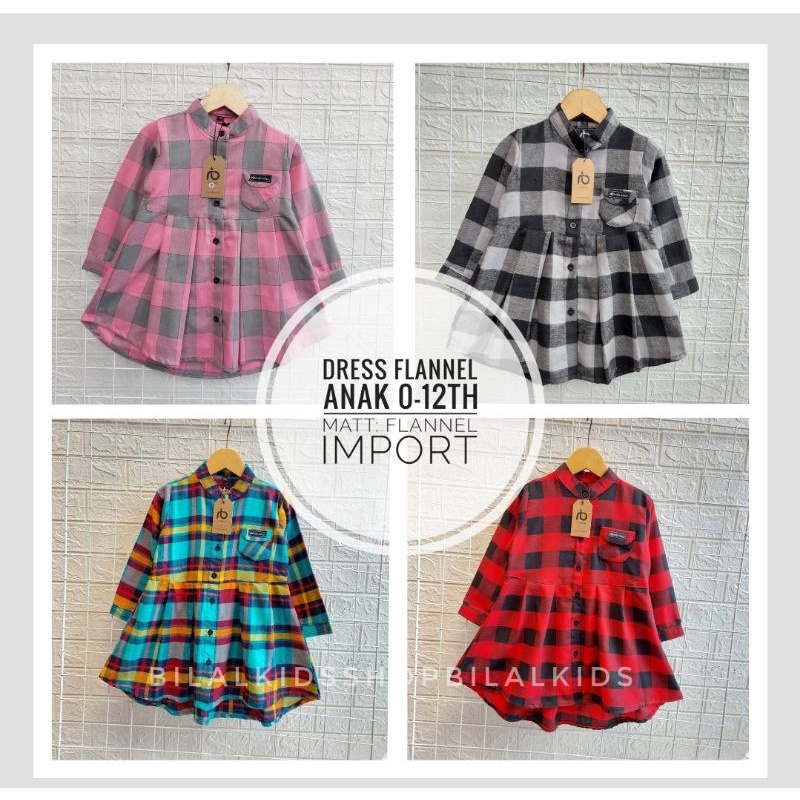 DRESS ANAK/DRESS FLANEL ANAK