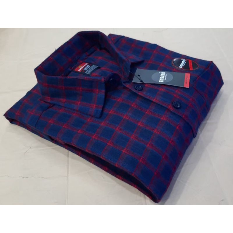 kemeja flanel lengan pendek pria - flanel pendek distro - motif kotak kotak - import terbaru - flanel lengan pendek murah