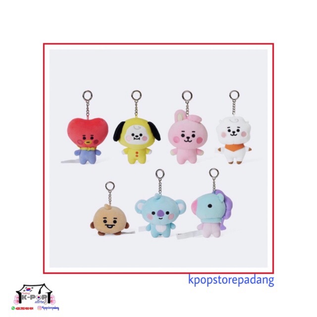 [READY STOCK] BAGCHARM BABY BT21 OFFICIAL LINE STORE TATA COOKY CHIMMY RJ KOYA