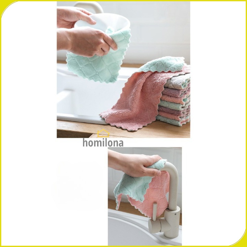 Kain Lap Dapur Microfiber Cleaning Cloth - eTya WJJD201 - Mix Color