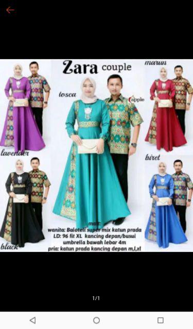 Batik Couple Zara Modern Seragaman Kebaya Gamis Modern Wanit Stelan Batik Setelan Arabella Arabel