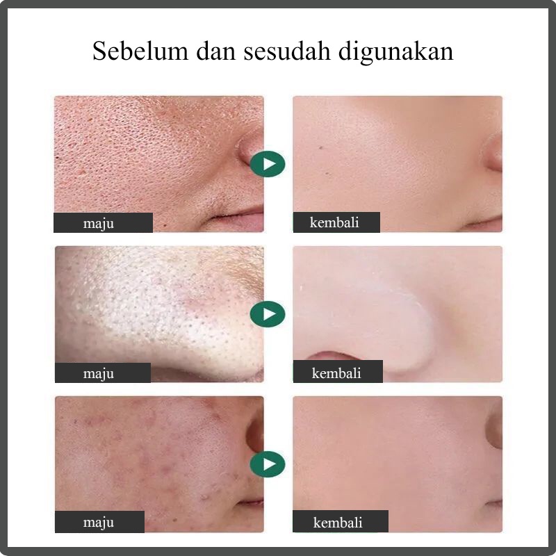 pemutih wajah pria 50ml pelembab wajah pria Perawatan Wajah yang Meminimalkan Pori-pori Emolien Repair / Moisturize / 100% Ori