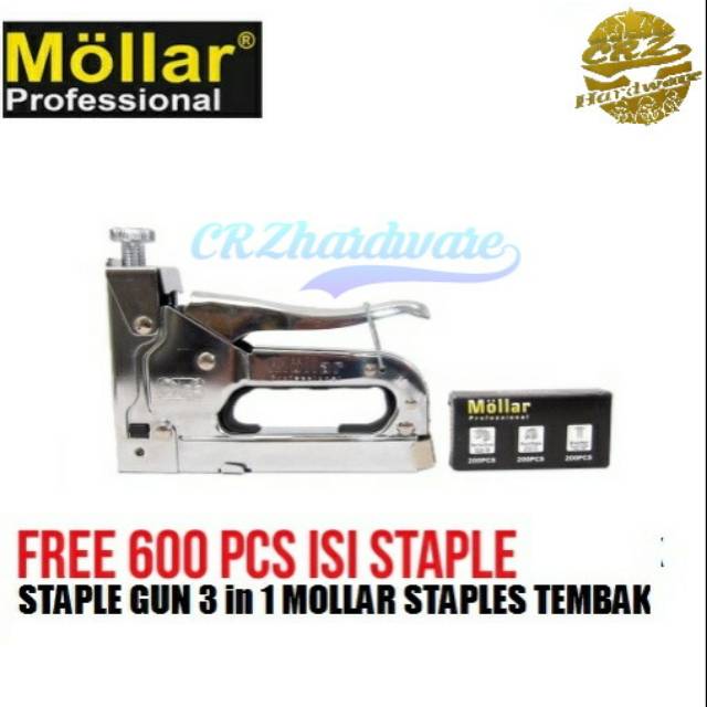

Staples Tembak Stapler Hekter Staple Gun Heckter Staples Jok Tacker 3 In 1