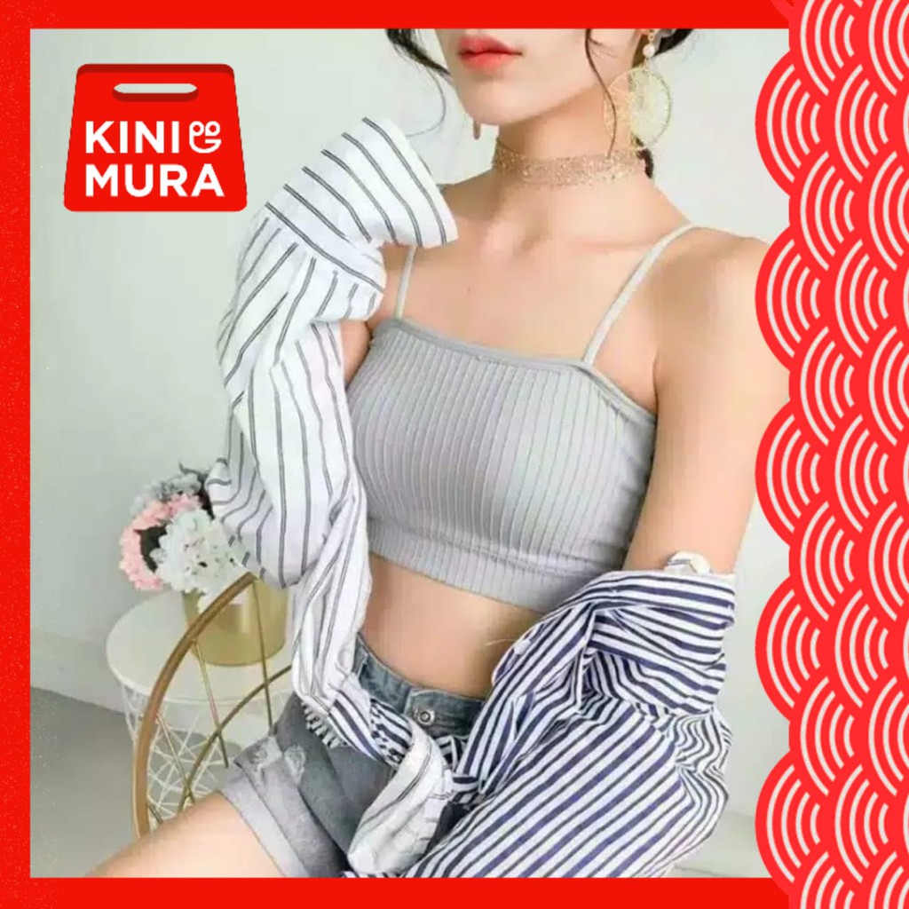 BH Remaja Wanita Bra Tanpa Kawat Sport Jumbo Sorex Tali Crop Top Korea Underwear Bralette Kemben