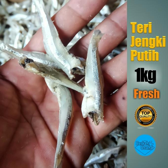 

[COD] IKAN ASIN TERI JENGKI BULAT PUTIH REBUS KERING TANPA KEPALA FRESH 1kg [COD]