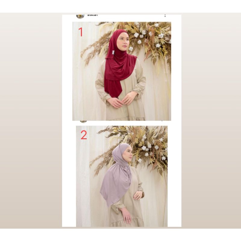 Handa Scarf by arascarf x dwihandaanda [ maroon soybean hardbox ]