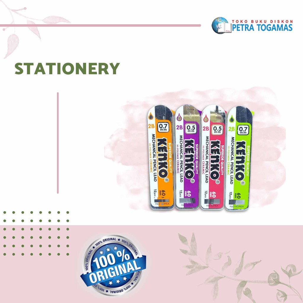 

REFILL PENSIL 2B 0.5 MM PL-05 KENKO // PL-07 KENKO